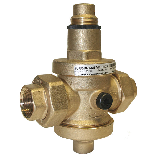 Brass Pressure Reducing Valve - Union Ends
