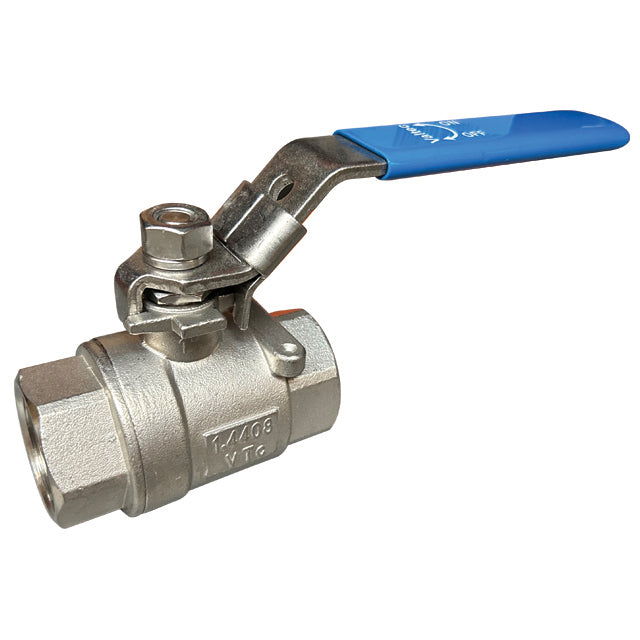 Stainless Steel Ball Valve - Two Piece - Lever Operated - WRAS Approved