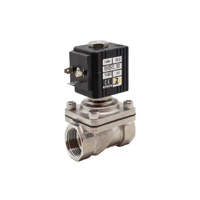 RIH1 Stainless Steel Solenoid Valve - 2/2 Combined Acting - Viton Diaphragm