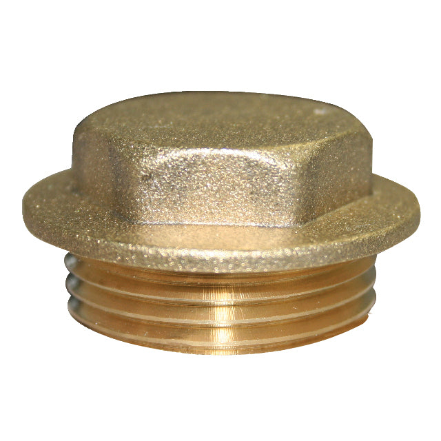 Brass Plug - Flanged Top