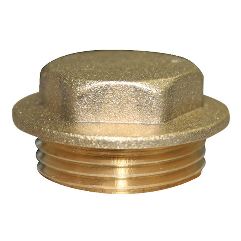 Brass Plug - Flanged Top