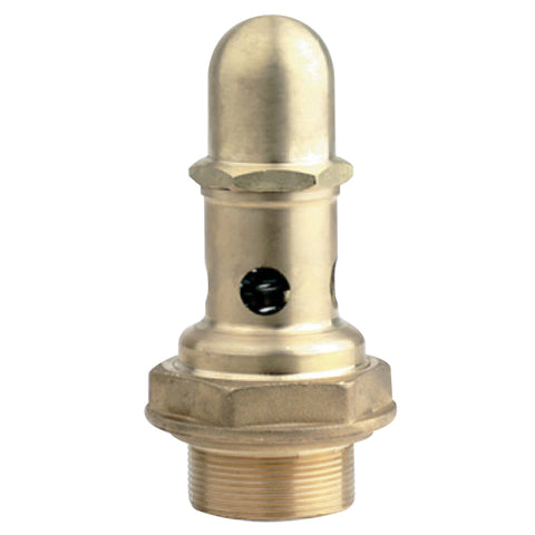Brass Spring Safety Relief Valve - Cap Top
