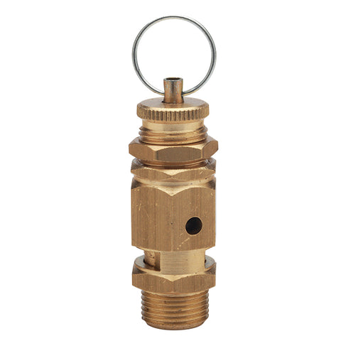 Brass Spring Safety Relief Valve - with Test Ring Pull