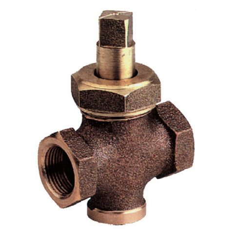 Bronze Plug Cock with Gland - 2 Way