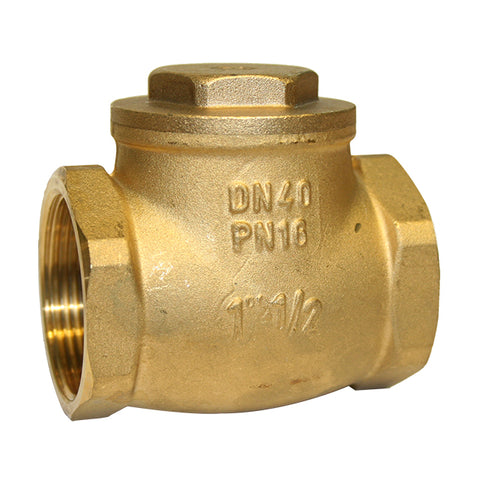 Brass Swing Check Valve - Rubber Seat