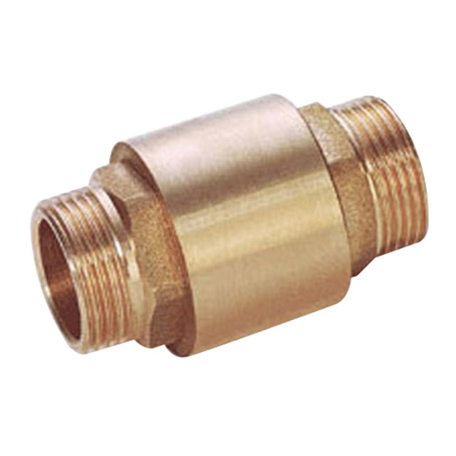 Brass Spring Check Valve - Metal Disc - Male x Male