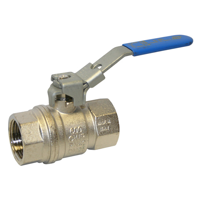Brass Ball Valve with Locking Lever - WRAS Approved
