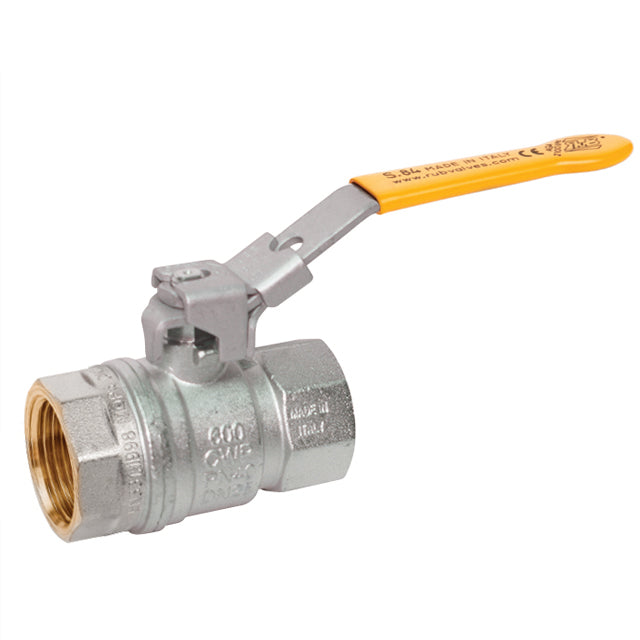 Brass Ball Valve - EN331 Gas Approved - HTB - Locking Lever