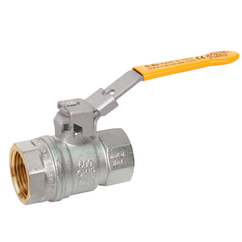 Brass Ball Valve - EN331 Gas Approved - HTB - Locking Lever