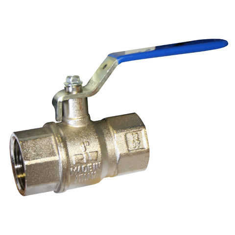 Brass Ball Valve - BSI Gas Approved - Blue Lever