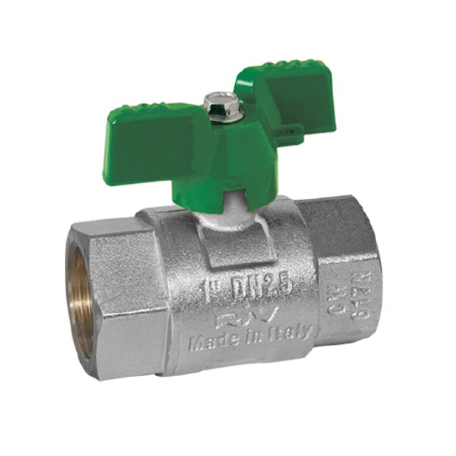 Brass Ball Valve - Heavy Pattern - Butterfly Handle Operated