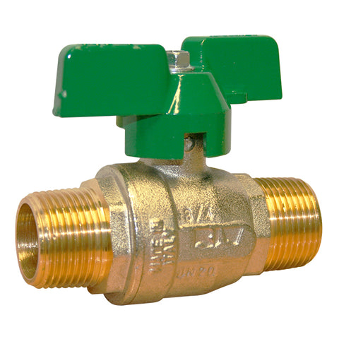 Brass Ball Valve - Long Pattern - Butterfly Handle Operated - WRAS Approved