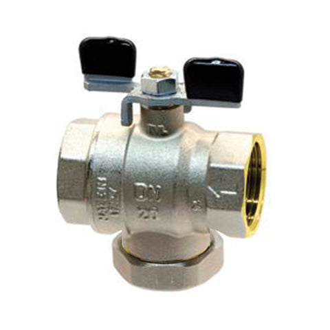 Brass Filter Ball Valve - Tee Handle - WRAS Approved