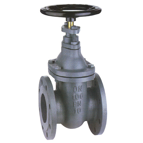 Cast Iron Gate Valve - Flanged PN16 - Cast Brass Seat