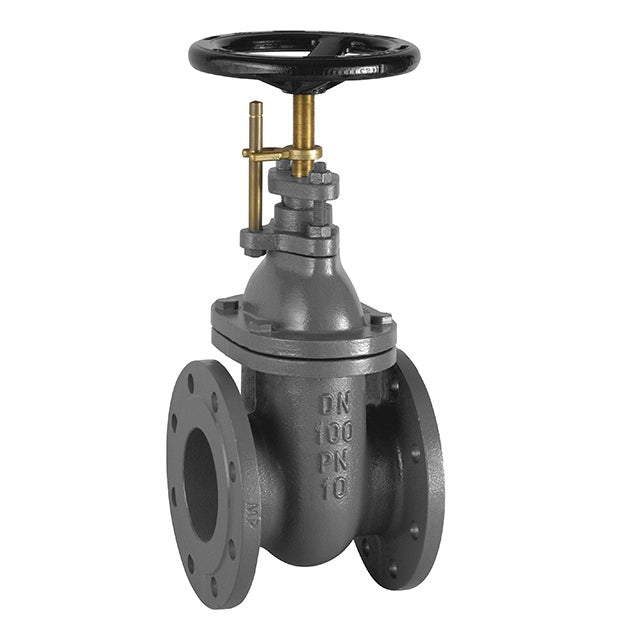 Cast Iron Gate Valve - Flanged PN16 - Cast Bronze Seat - Position Indicator