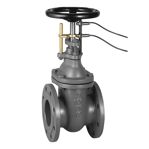 Cast Iron Gate Valve - Flanged PN16 - Cast Bronze Seat - Proximity Sensor