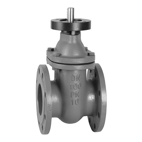 Cast Iron Gate Valve - Flanged PN16 - Cast Bronze Seat - Mounting Flange