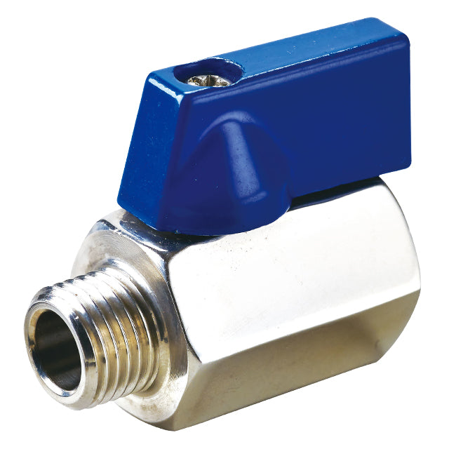 Stainless Steel Mini Ball Valve - Male x Female