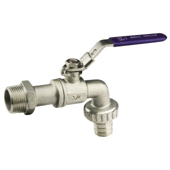 Stainless Steel Hose Bibtap with Hose Connection - Lockable