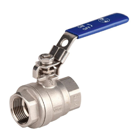 Stainless Steel Ball Valve - 2 Piece - Vented