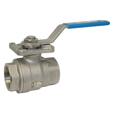 Stainless Steel Ball Valve - Two Piece - ISO Top - ATEX