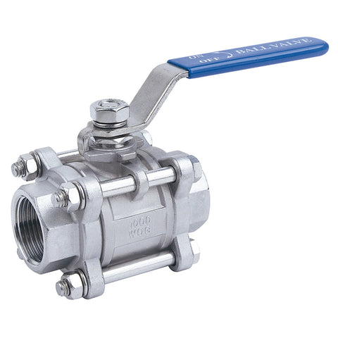 Stainless Steel Ball Valve - Three Piece - Socket Weld