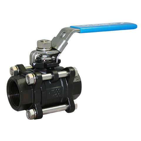 Carbon Steel Ball Valve - Screwed BSPP - 3 Piece Body