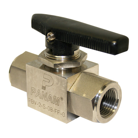 Stainless Steel Ball Valve - Screwed BSPP - Pointer Handle Operated