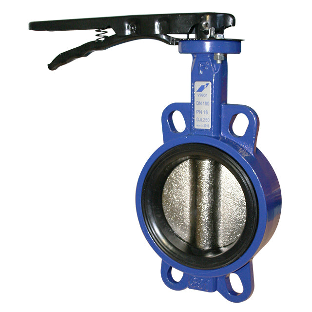 Multi-flange Wafer Pattern Butterfly Valve - Nickel Plated Ductile Iron Disc - EPDM Liner