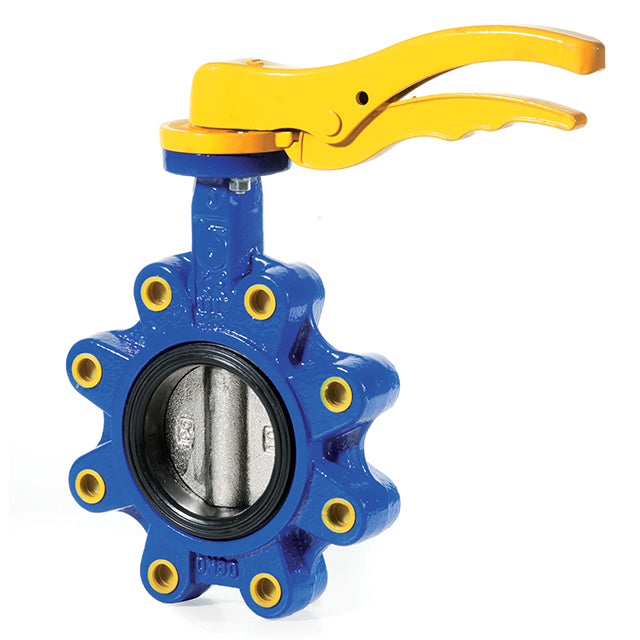 Lugged & Tapped Butterfly Valve - Nickel Plated Ductile Iron Disc - NBR (Buna) Liner