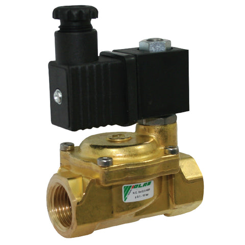 Brass Solenoid Valve - Normally Closed - NBR Diaphragm