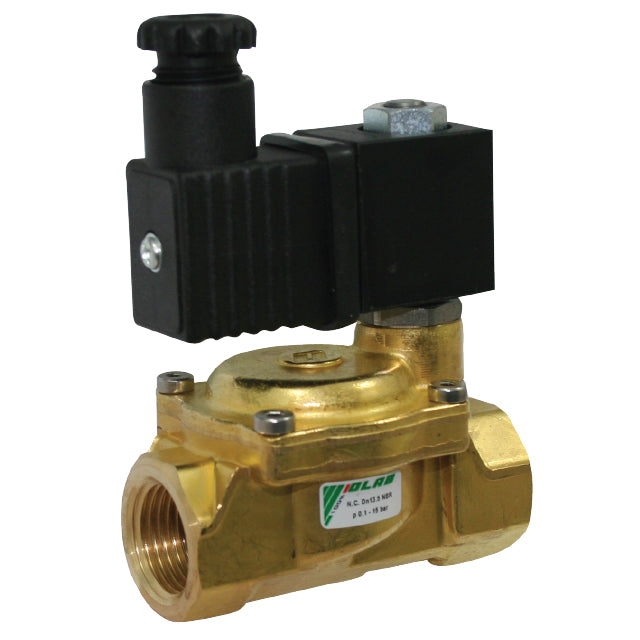 Brass Solenoid Valve - Normally Closed - Viton Diaphragm