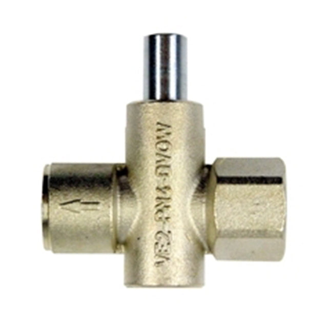 Brass Gauge Cock - Female x Female - Push Button Operation