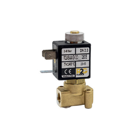 RAB1 Brass Solenoid Valve - Direct Acting 2/2 - Viton Diaphragm