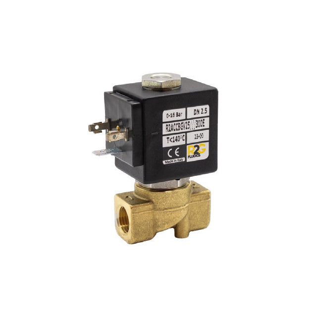 RAC1 Brass Solenoid Valve - Direct Acting 2/2 - Viton Diaphragm