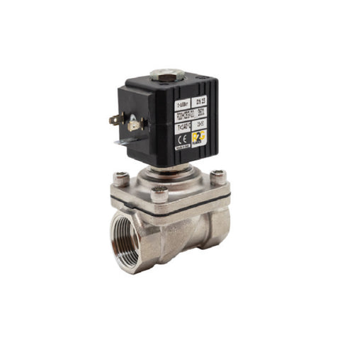 RIH1 Stainless Steel Solenoid Valve - 2/2 Combined Acting - Viton Diaphragm