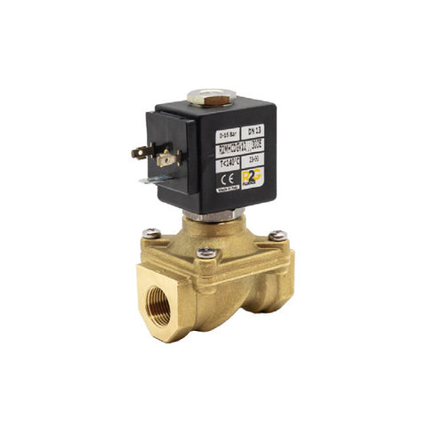 RMH1 Brass Solenoid Valve - 2/2 Combined Acting - NBR Diaphragm